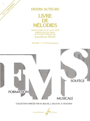 Livre de mélodies. Volume 7 